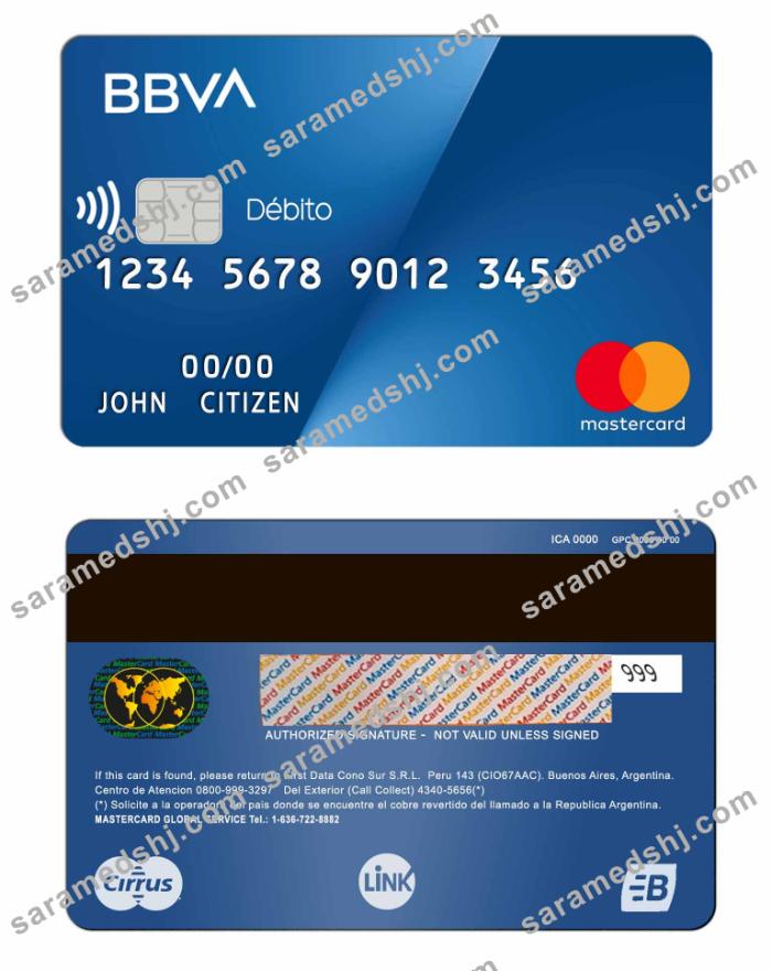 Argentina BBVA Bank mastercard